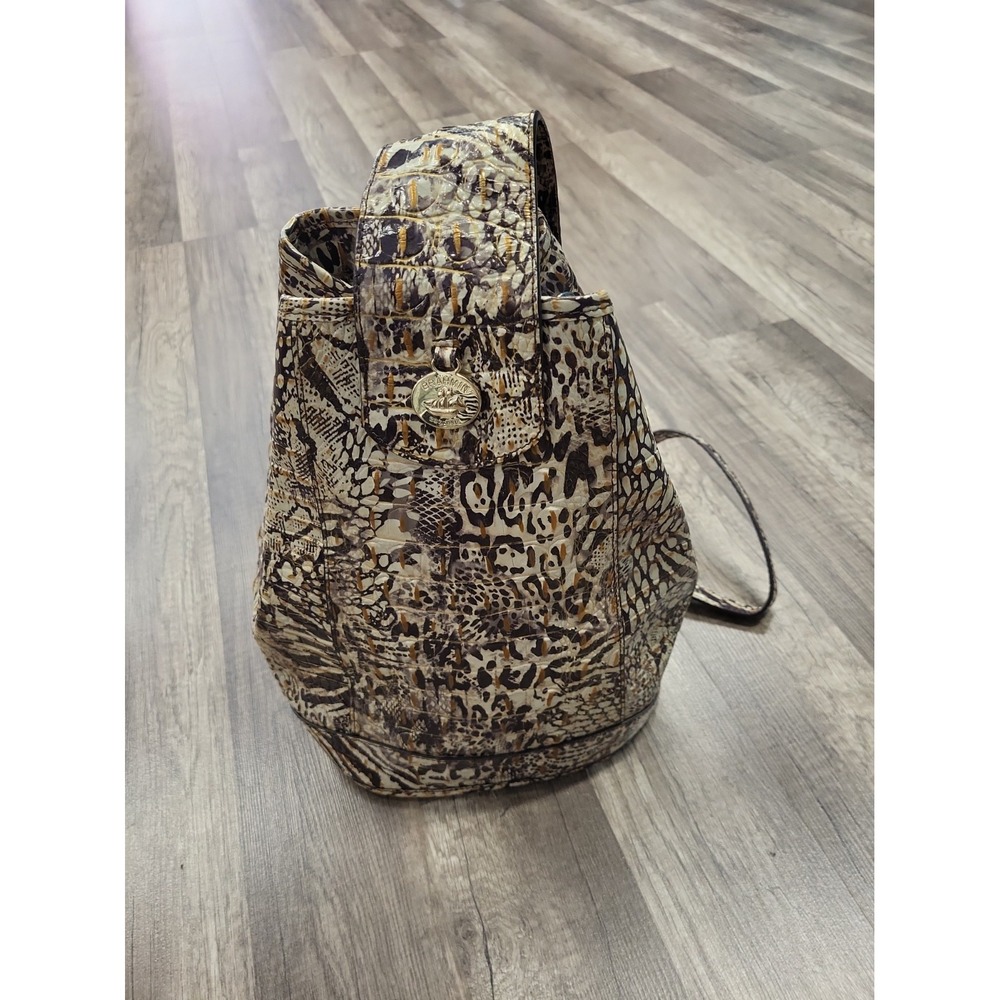 Brahmin Allie Sling Backpack, Crocodile Embossed, Multicolor